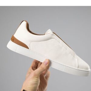 제냐 [ZEGNA] 수입프리미엄급  트리플 스티치 로우탑 스니커즈