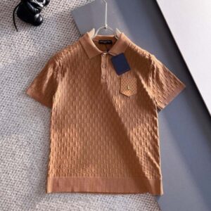 루이비통 2025S/S 모노그램 포켓포인트 쿨니트 카라 티셔츠
