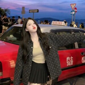 루이비통 블랙 모노 트러커 자켓