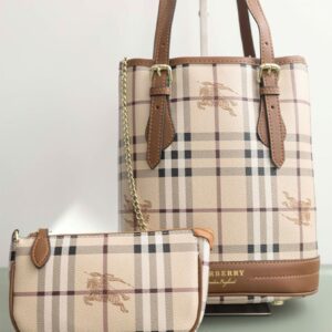 버버리 [BURBERRY] 체크 버킷 토트백