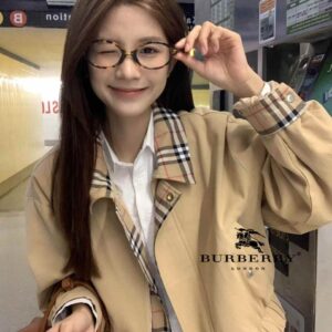 버버리 데일리 체크 면자켓