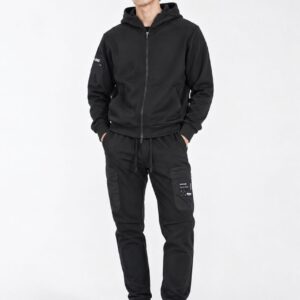 어메이징크리 [AMAZINGCRE] 세이프티 후드 집업 자켓 & 조거팬츠 셋