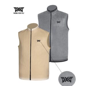 PXG 스윙 니트 집업 조끼(약기모)