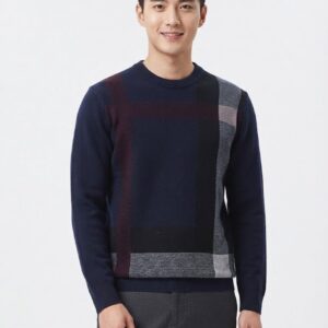 버버리 [BURBERRY] 체크 울 캐시미어 스웨터