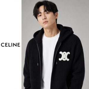 셀린느 트리옹프 울 후드 집업 가디건(수입)