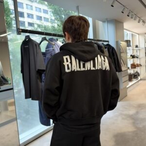 발렌시아가 26 BB 테이프 집업 후디