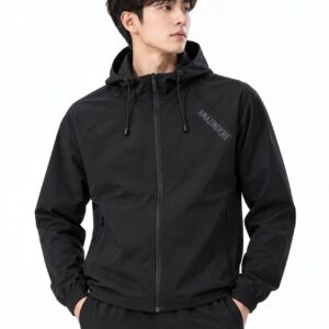 어메이징크리 [AMAZINGCRE] 사선로고 후드 바람막이