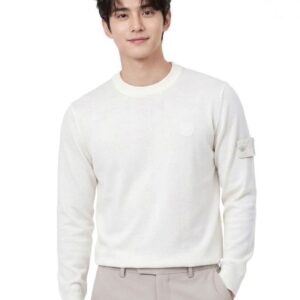 스톤아일랜드 [STONE ISLAND] 고스트 레귤러핏 크루넥 니트