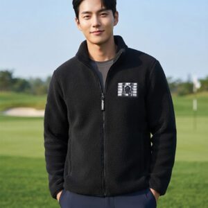 어메이징크리 [AMAZINGCRE] 우븐패치 시어링 플리스 자켓