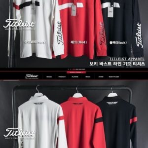 타이틀리스트 보키 바스트 라인 기모 티셔츠